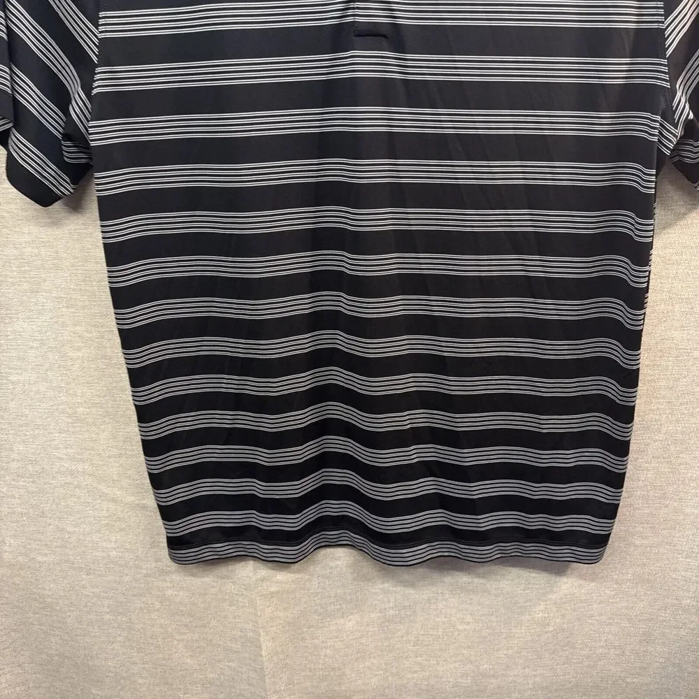 Nike Golf Tour‎ Performance Polo Shirt Dri-Fit Black Short Sleeved Men's XXL 2XL